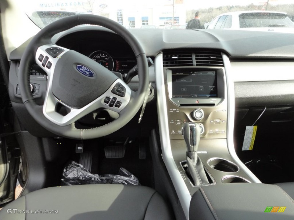 2012 Ford Edge SEL AWD Charcoal Black Dashboard Photo #59408548