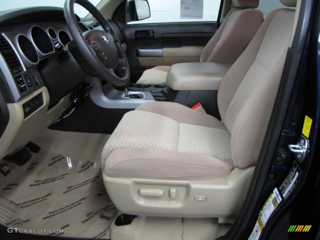 2010 Tundra Double Cab 4x4 - Nautical Blue Metallic / Sand Beige photo #12