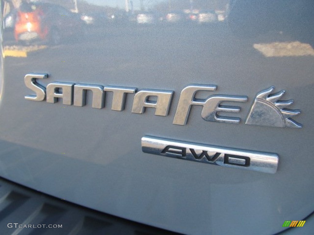 2009 Santa Fe SE 4WD - Platinum Sage / Beige photo #11