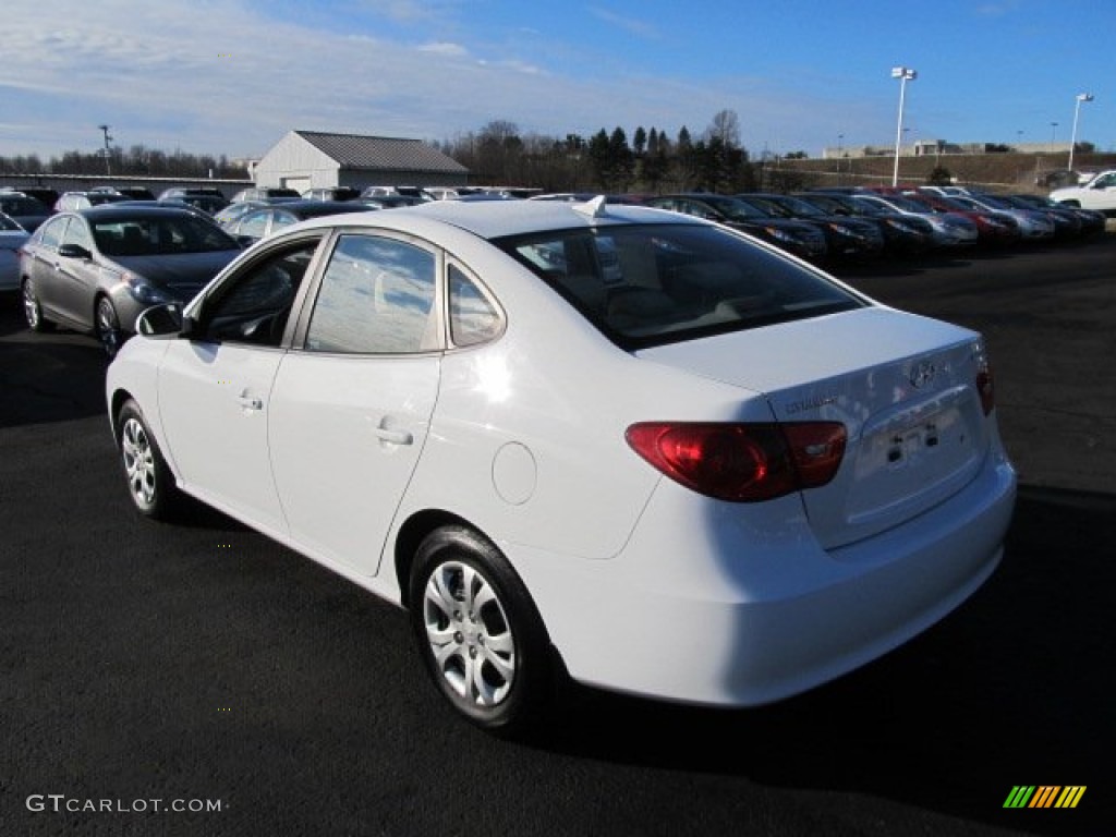 2009 Elantra GLS Sedan - Captiva White / Beige photo #7