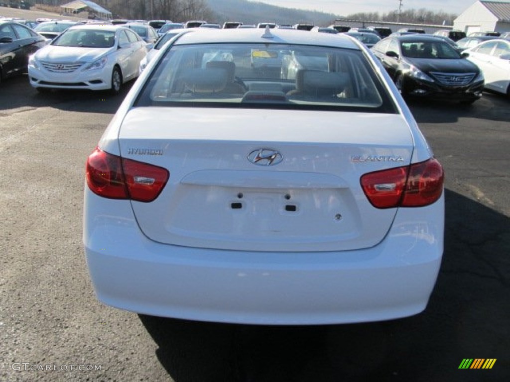 2009 Elantra GLS Sedan - Captiva White / Beige photo #8