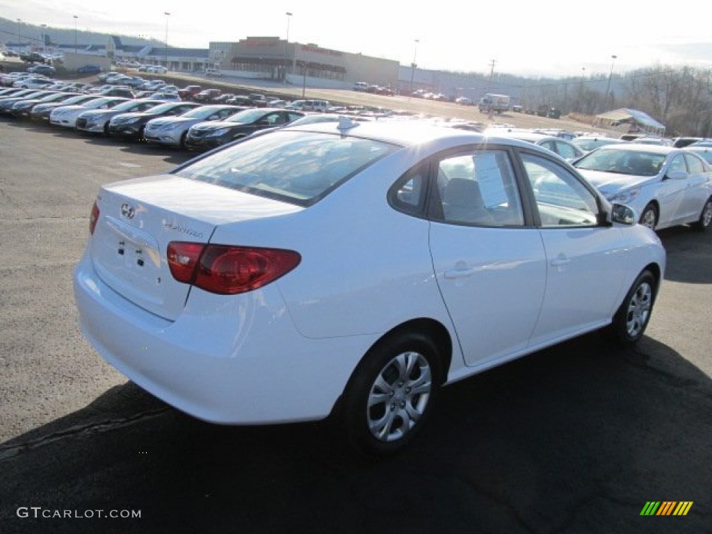 2009 Elantra GLS Sedan - Captiva White / Beige photo #9