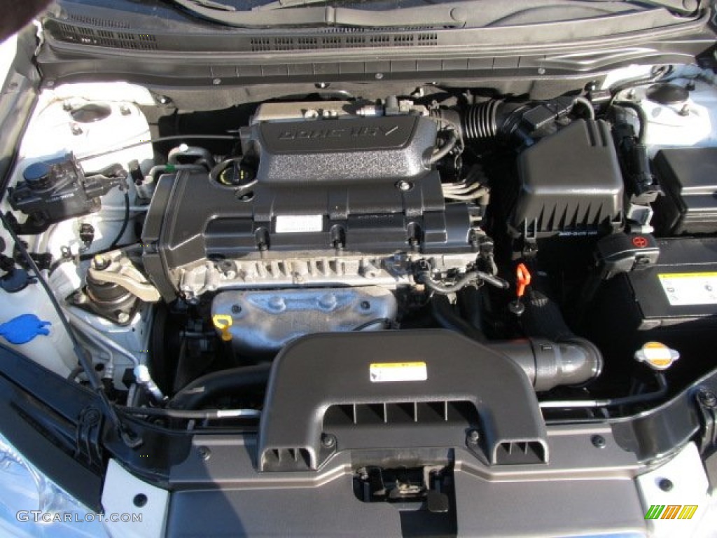 2009 Elantra GLS Sedan - Captiva White / Beige photo #10