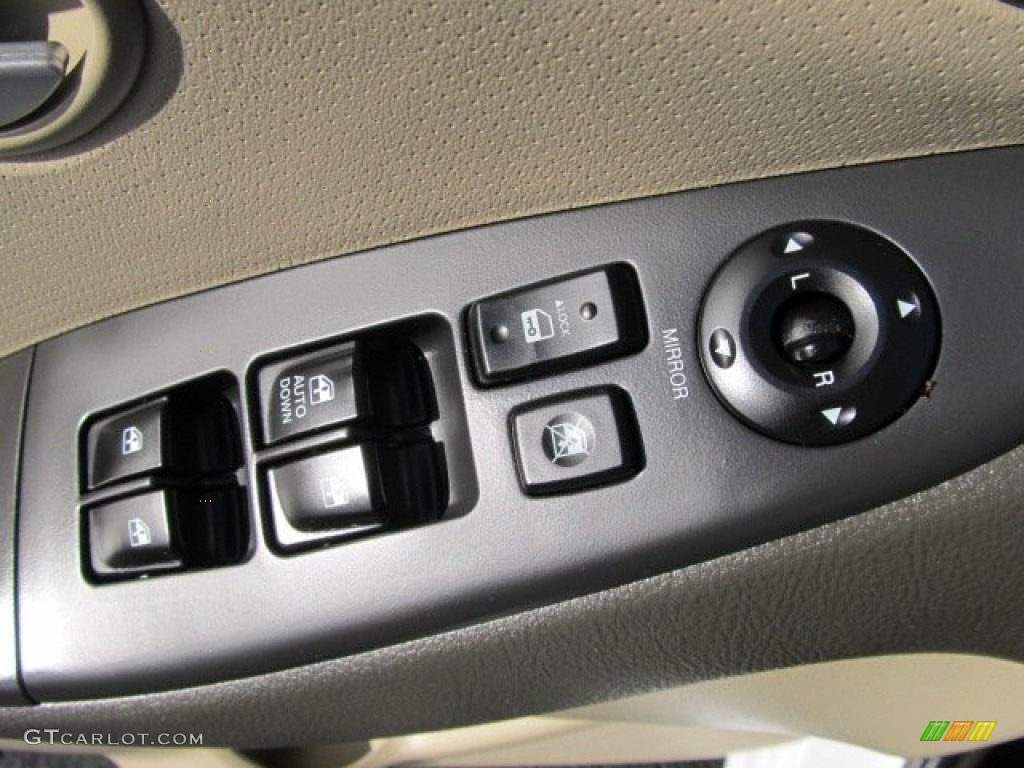 2009 Elantra GLS Sedan - Captiva White / Beige photo #13