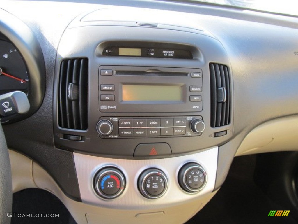 2009 Elantra GLS Sedan - Captiva White / Beige photo #16