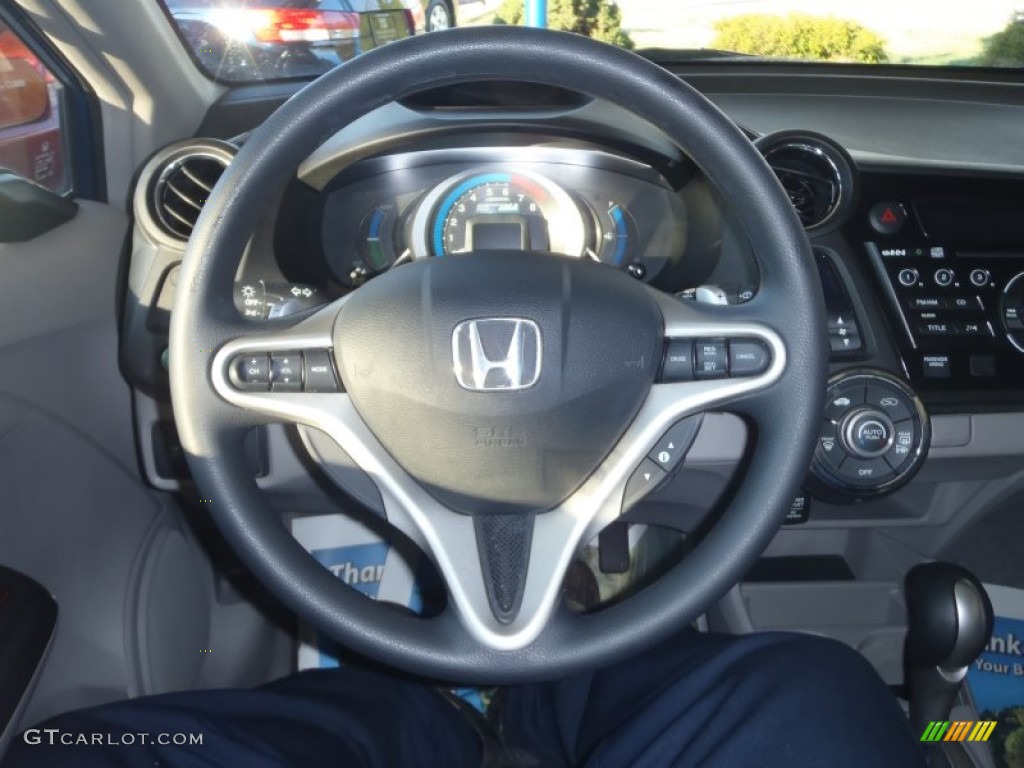 2011 Honda Insight Hybrid EX Gray Steering Wheel Photo #59410268