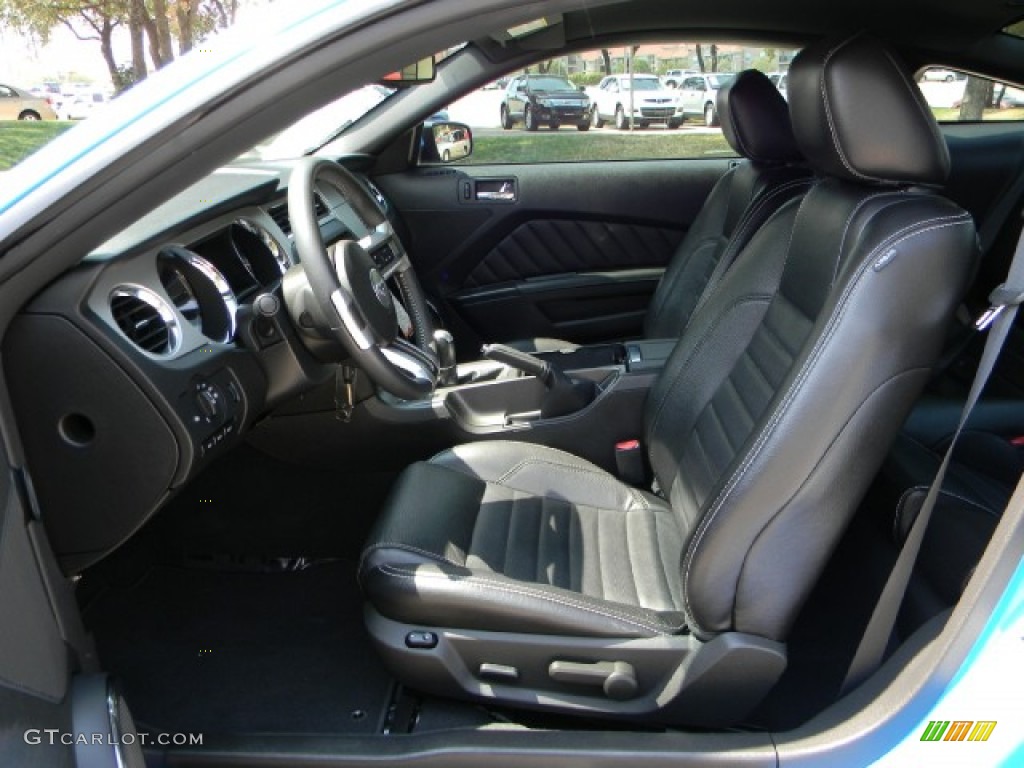 2010 Mustang GT Premium Coupe - Grabber Blue / Charcoal Black photo #7