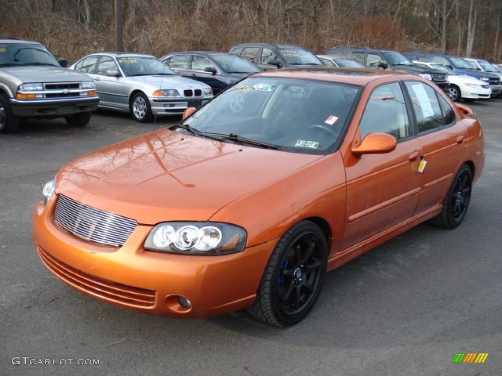 2006 Sentra SE-R - Volcanic Orange / Charcoal photo #1