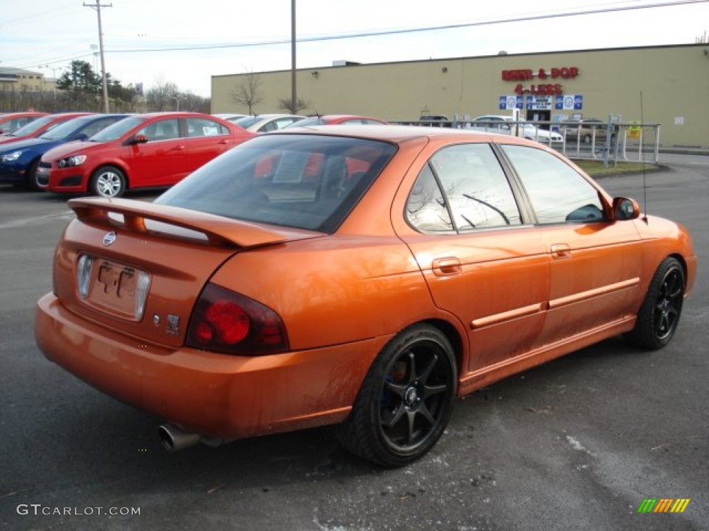 2006 Sentra SE-R - Volcanic Orange / Charcoal photo #4