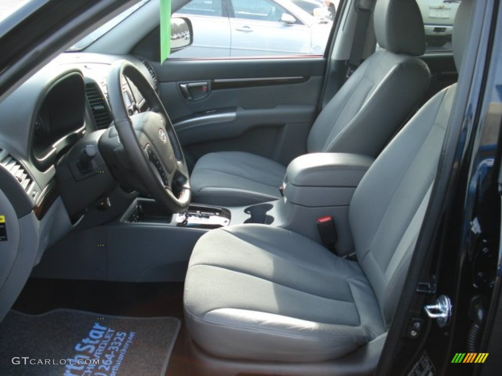 Gray Interior 2010 Hyundai Santa Fe SE 4WD Photo #59411843