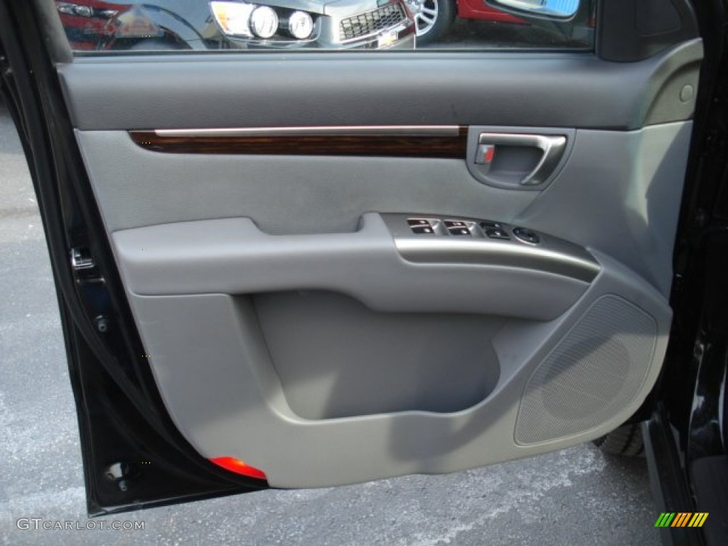 2010 Hyundai Santa Fe SE 4WD Gray Door Panel Photo #59411852