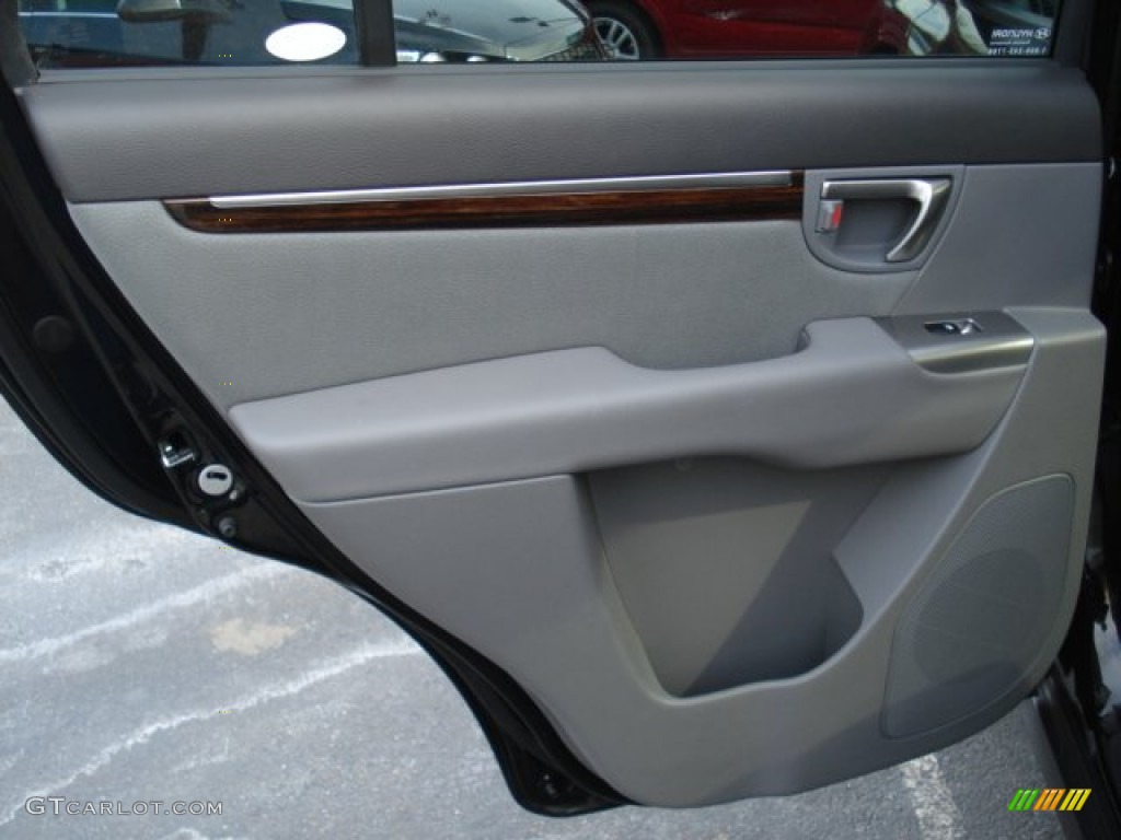 2010 Hyundai Santa Fe SE 4WD Gray Door Panel Photo #59411867