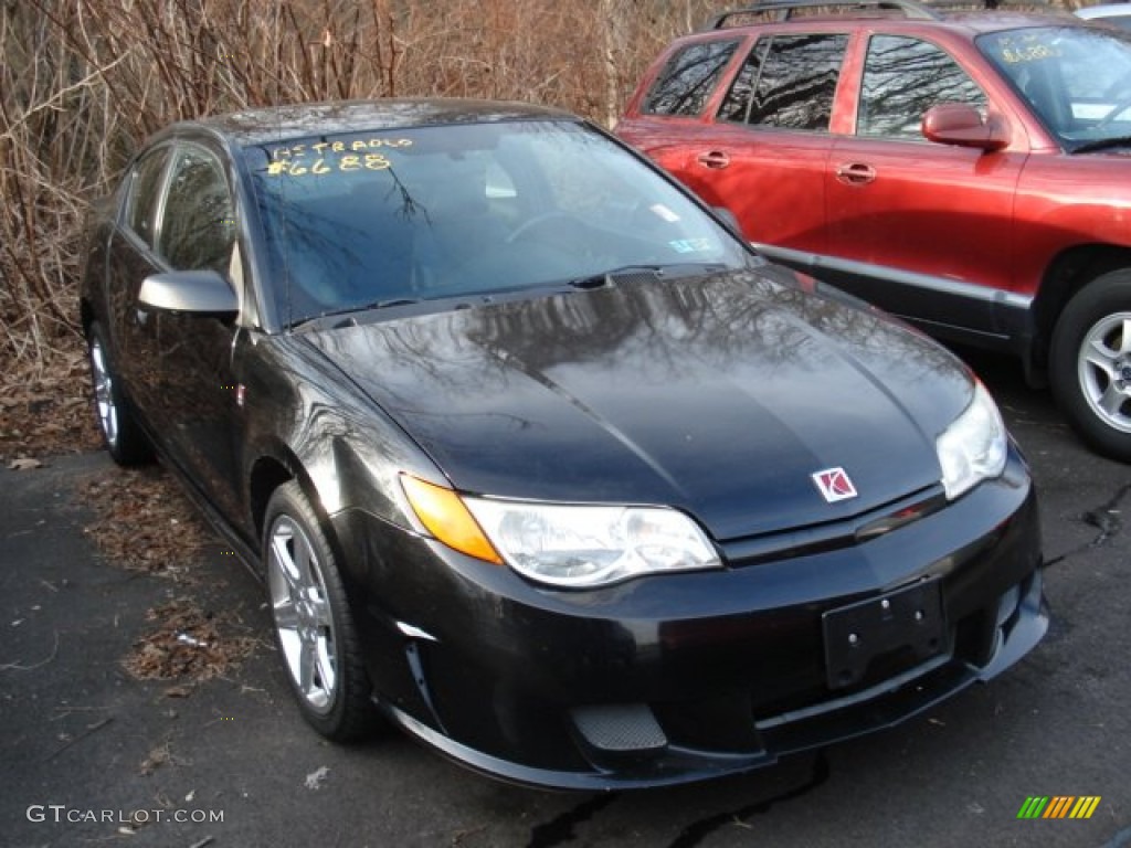 Black Onyx 2004 Saturn ION Red Line Quad Coupe Exterior Photo #59412119