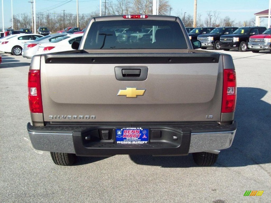 2012 Silverado 1500 LS Regular Cab - Mocha Steel Metallic / Dark Titanium photo #13