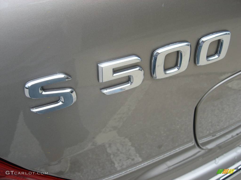 2000 S 500 Sedan - Desert Silver Metallic / Java photo #8