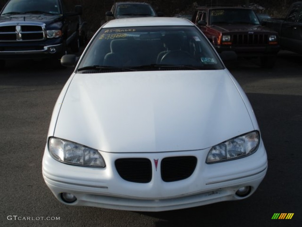 1996 Grand Am SE Coupe - Bright White / Pewter photo #2