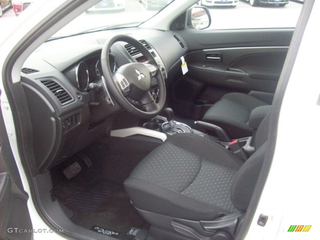 Black Interior 2012 Mitsubishi Outlander Sport SE 4WD Photo #59412875