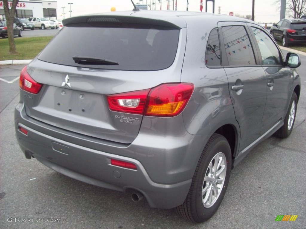 2012 Outlander Sport ES - Mercury Gray Pearl / Black photo #5
