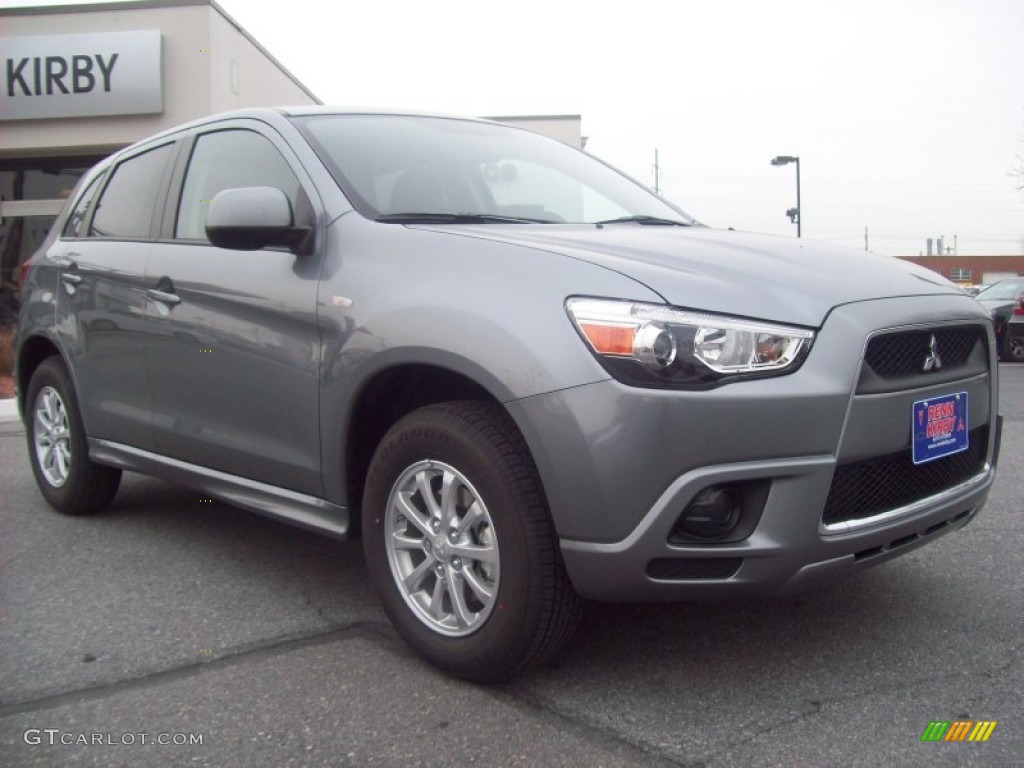 2012 Outlander Sport ES - Mercury Gray Pearl / Black photo #7