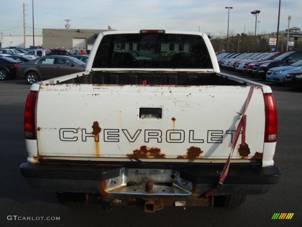 1998 C/K 2500 K2500 Extended Cab 4x4 - White / Blue photo #5