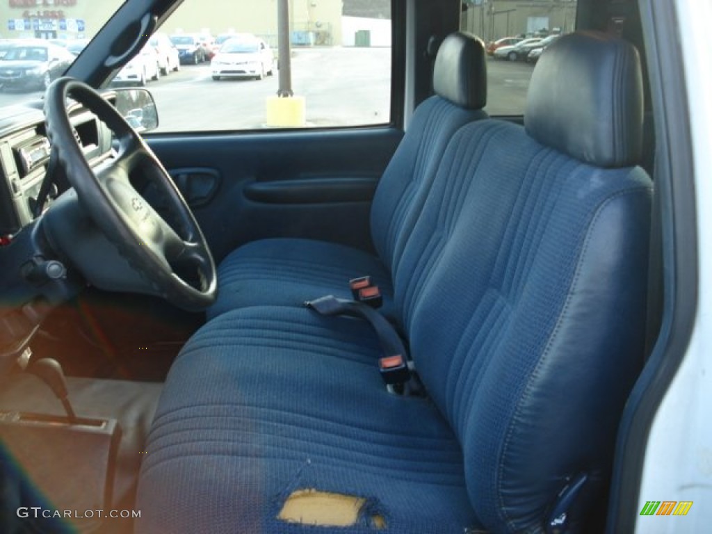 Blue Interior 1998 Chevrolet C/K 2500 K2500 Extended Cab 4x4 Photo #59413235