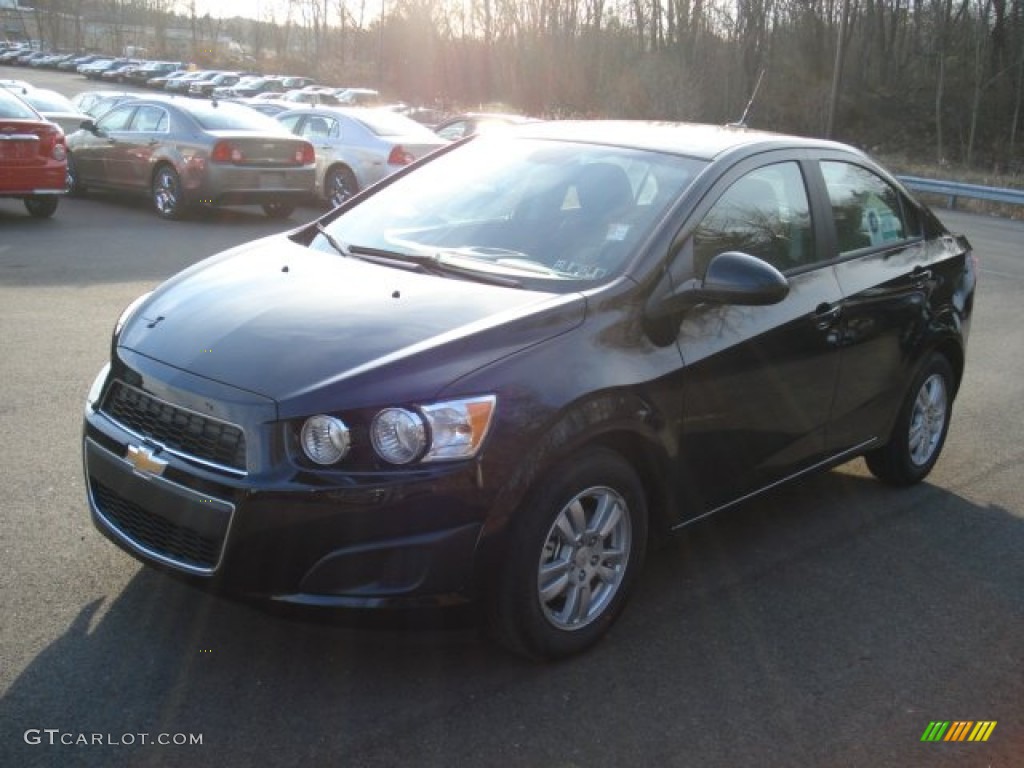 2012 Sonic LS Sedan - Black / Jet Black/Dark Titanium photo #4