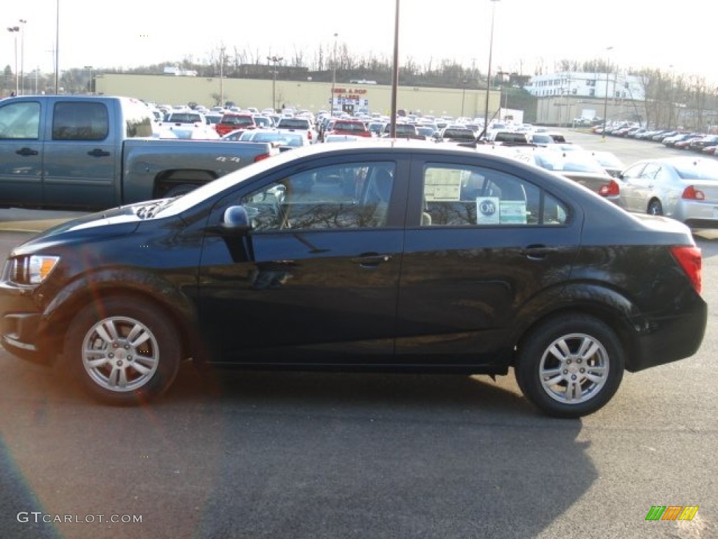 2012 Sonic LS Sedan - Black / Jet Black/Dark Titanium photo #5