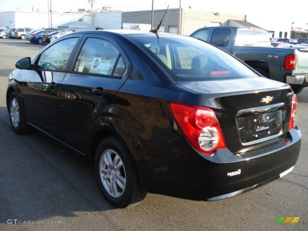 2012 Sonic LS Sedan - Black / Jet Black/Dark Titanium photo #6