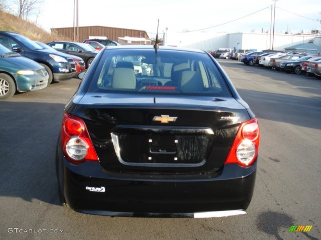 2012 Sonic LS Sedan - Black / Jet Black/Dark Titanium photo #7