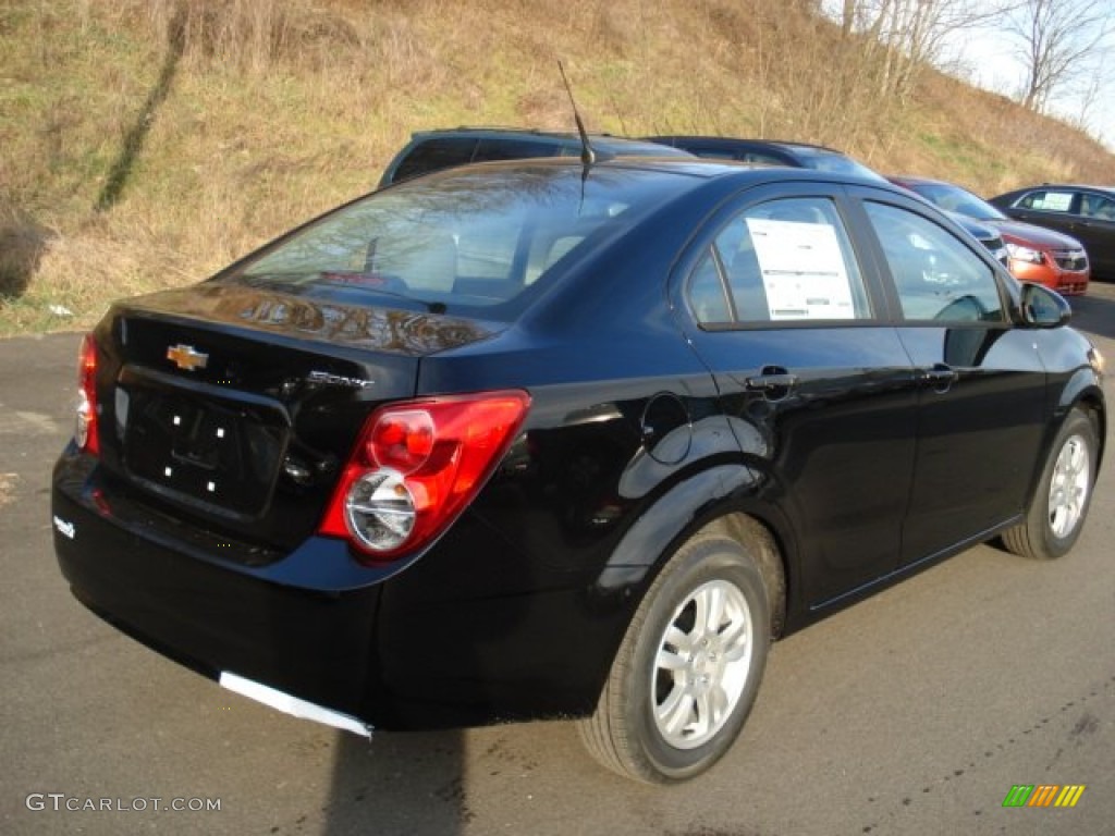 2012 Sonic LS Sedan - Black / Jet Black/Dark Titanium photo #8