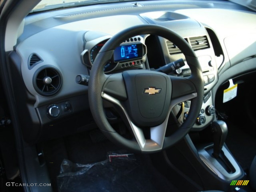2012 Sonic LS Sedan - Black / Jet Black/Dark Titanium photo #10