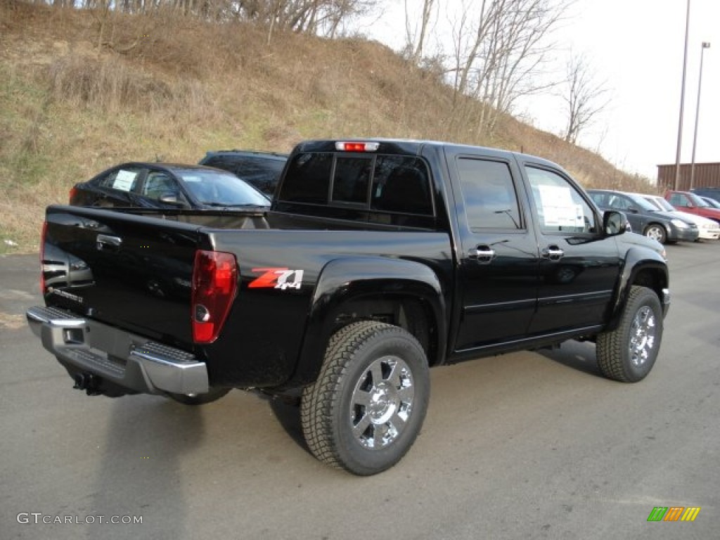 Black 2012 Chevrolet Colorado LT Crew Cab 4x4 Exterior Photo #59414114