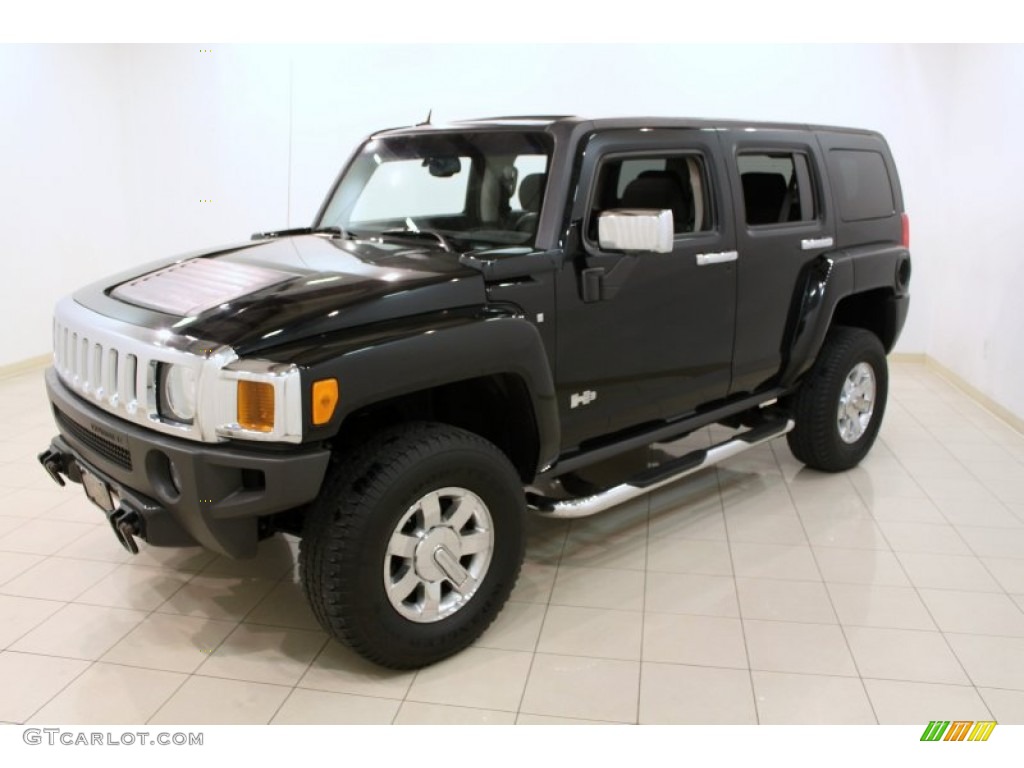 Black 2007 Hummer H3 Standard H3 Model Exterior Photo #59417285