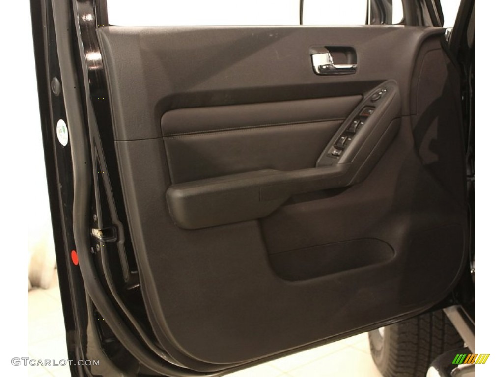 2007 Hummer H3 Standard H3 Model Ebony Black Door Panel Photo #59417300