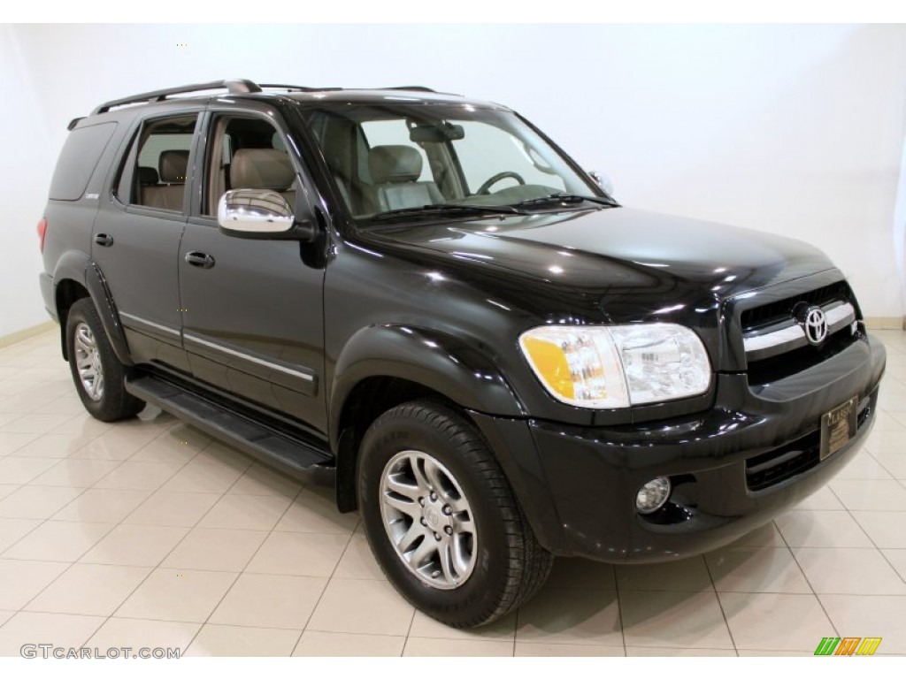 2007 Sequoia Limited - Black / Taupe photo #1