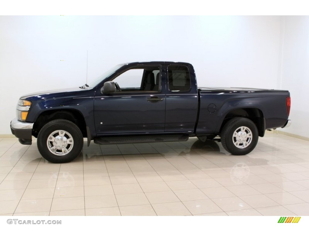 Midnight Blue Metallic 2007 GMC Canyon SLE Extended Cab 4x4 Exterior Photo #59417704