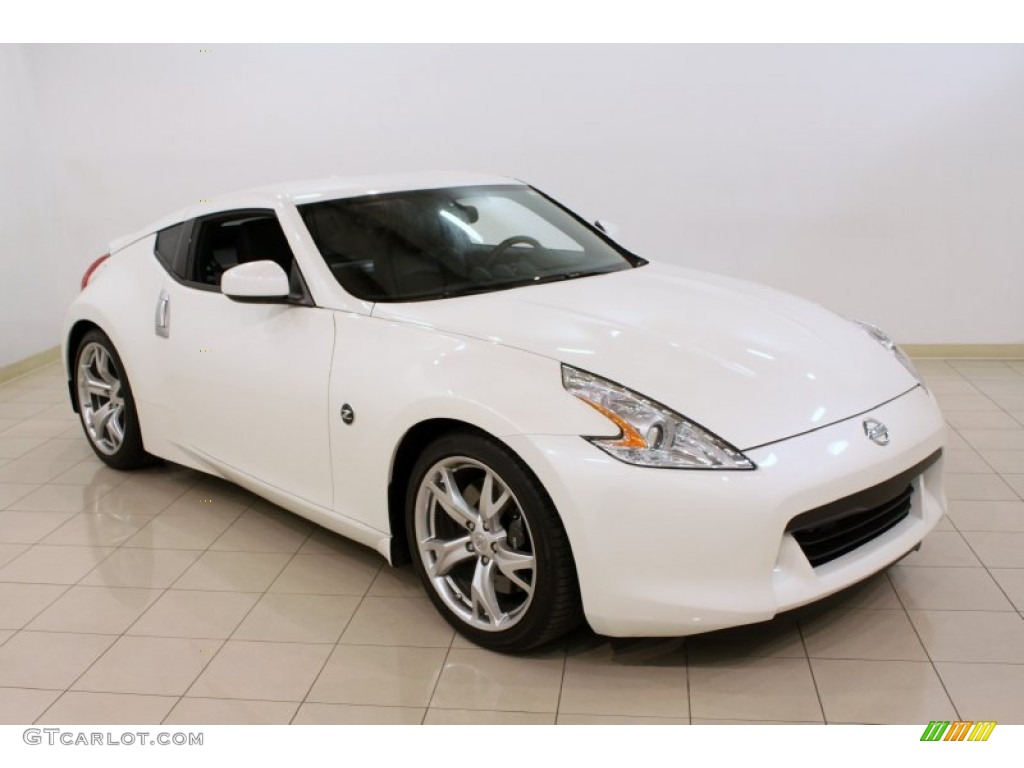 Pearl White 2010 Nissan 370Z Sport Touring Coupe Exterior Photo #59418599