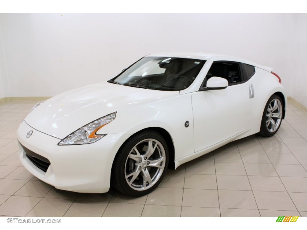 Pearl White 2010 Nissan 370Z Sport Touring Coupe Exterior Photo #59418617