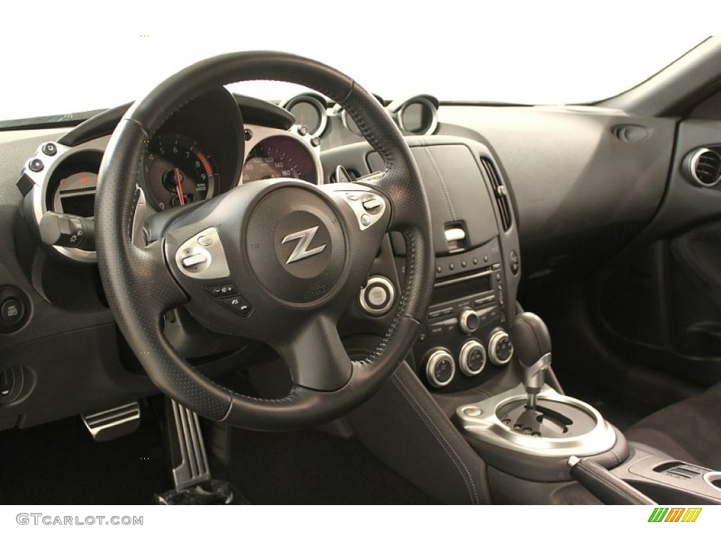 2010 Nissan 370Z Sport Touring Coupe Black Leather Dashboard Photo #59418665