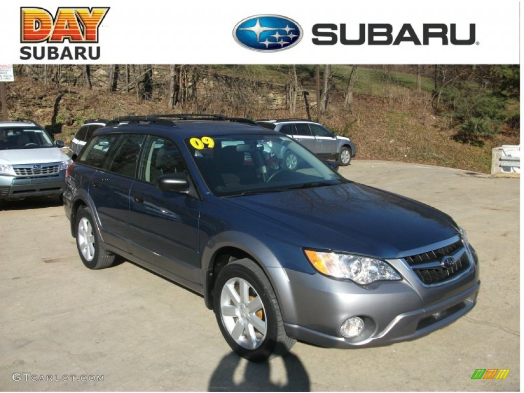 2009 Outback 2.5i Special Edition Wagon - Newport Blue Pearl / Off Black photo #1