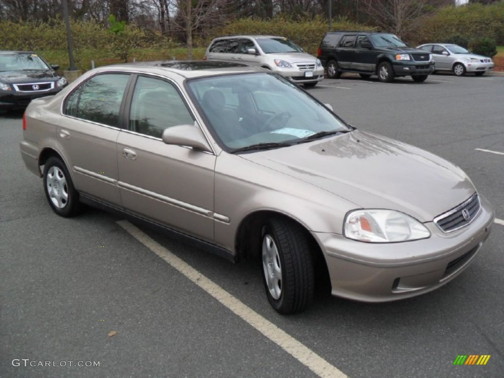 Titanium Metallic 2000 Honda Civic EX Sedan Exterior Photo #59419895