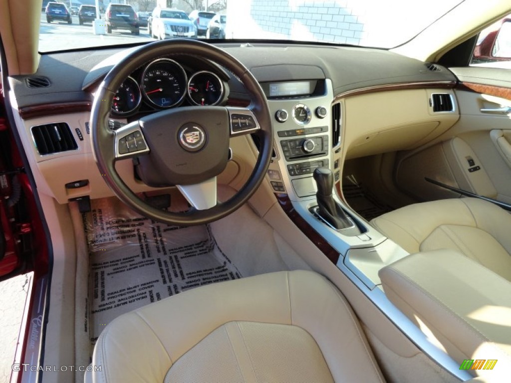 2008 CTS 4 AWD Sedan - Crystal Red / Cashmere/Cocoa photo #12