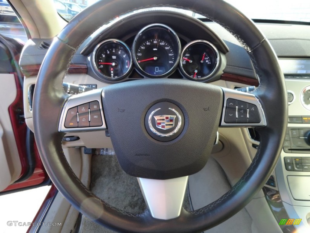 2008 CTS 4 AWD Sedan - Crystal Red / Cashmere/Cocoa photo #18