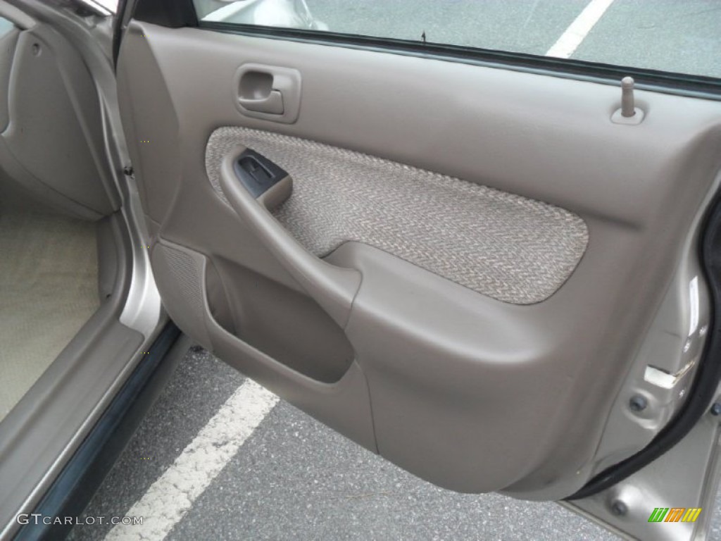 2000 Honda Civic EX Sedan Beige Door Panel Photo #59420054