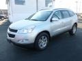 2012 Silver Ice Metallic Chevrolet Traverse LT AWD  photo #3