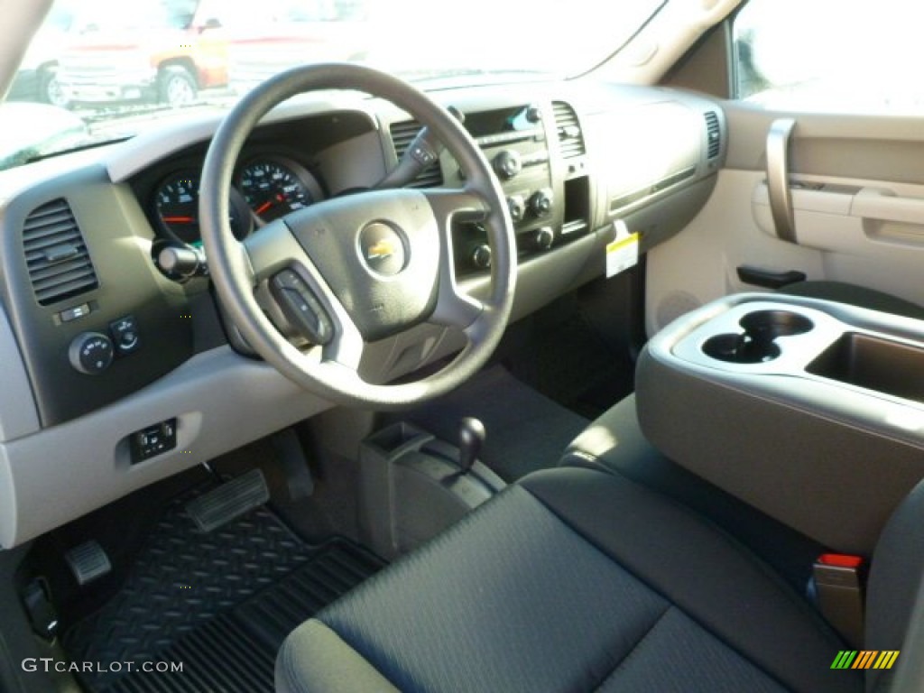 2012 Silverado 1500 LS Extended Cab 4x4 - Fleet Green / Dark Titanium photo #17