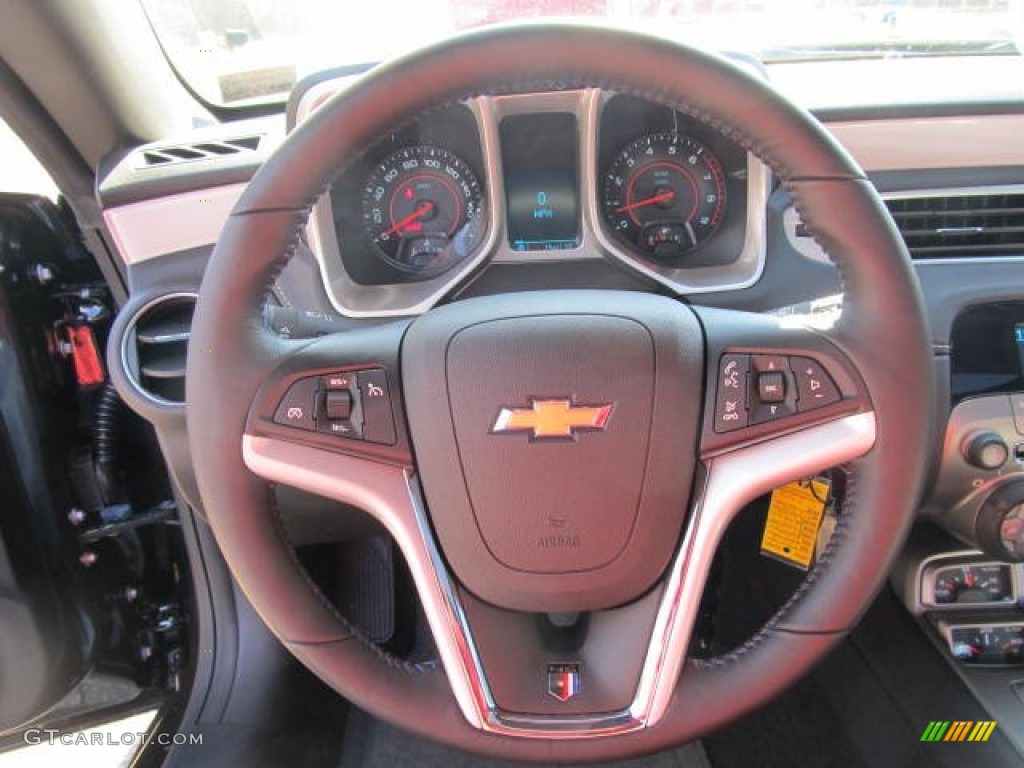 2012 Chevrolet Camaro SS 45th Anniversary Edition Coupe Jet Black Steering Wheel Photo #59421986