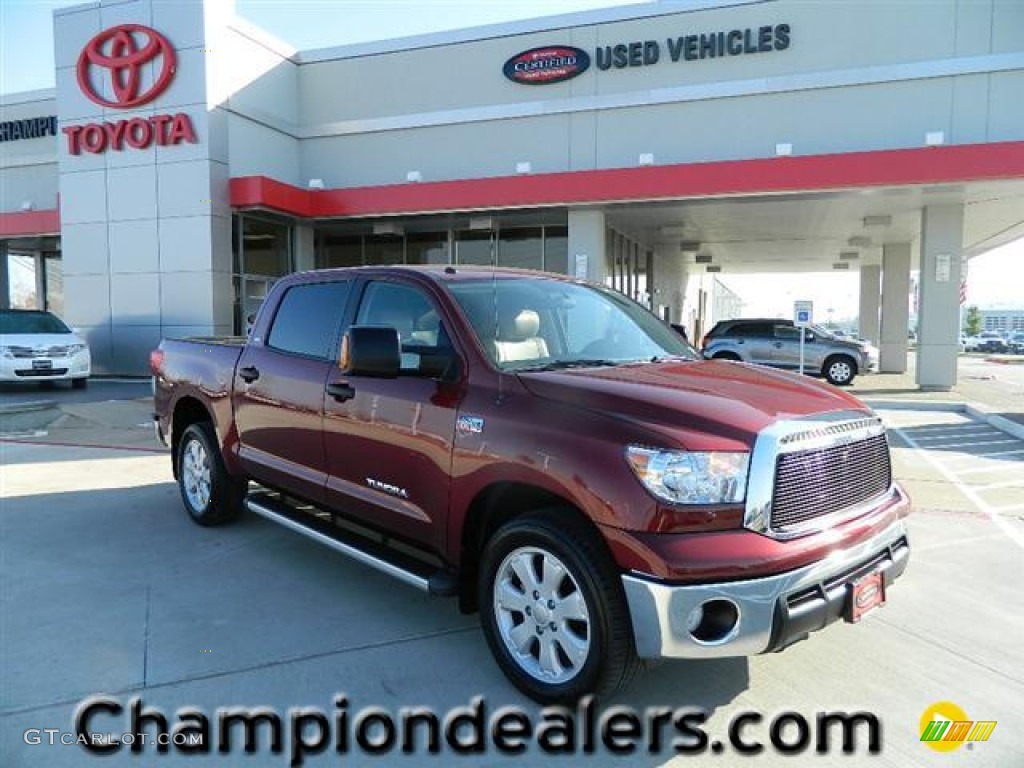 2010 Tundra SR5 CrewMax - Salsa Red Pearl / Sand Beige photo #1