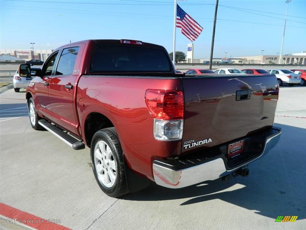 2010 Tundra SR5 CrewMax - Salsa Red Pearl / Sand Beige photo #5