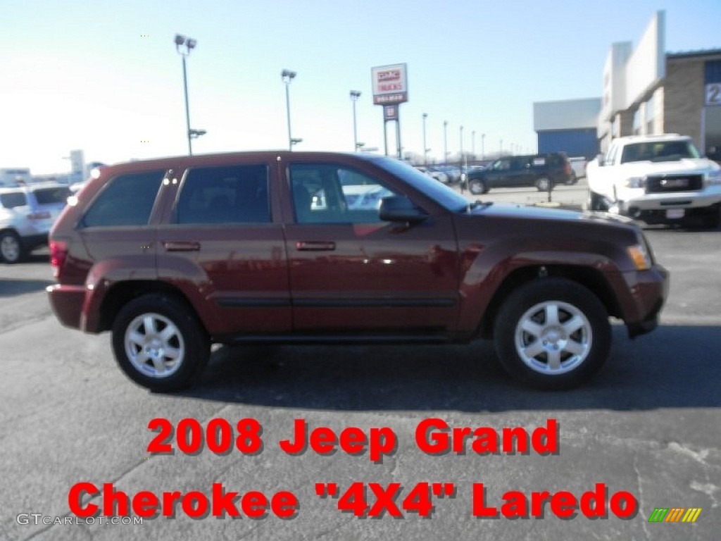 2008 Grand Cherokee Laredo 4x4 - Red Rock Crystal Pearl / Dark Slate Gray photo #1
